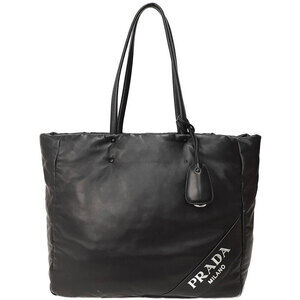 Prada Nappa leather tote Shoulder bag Black